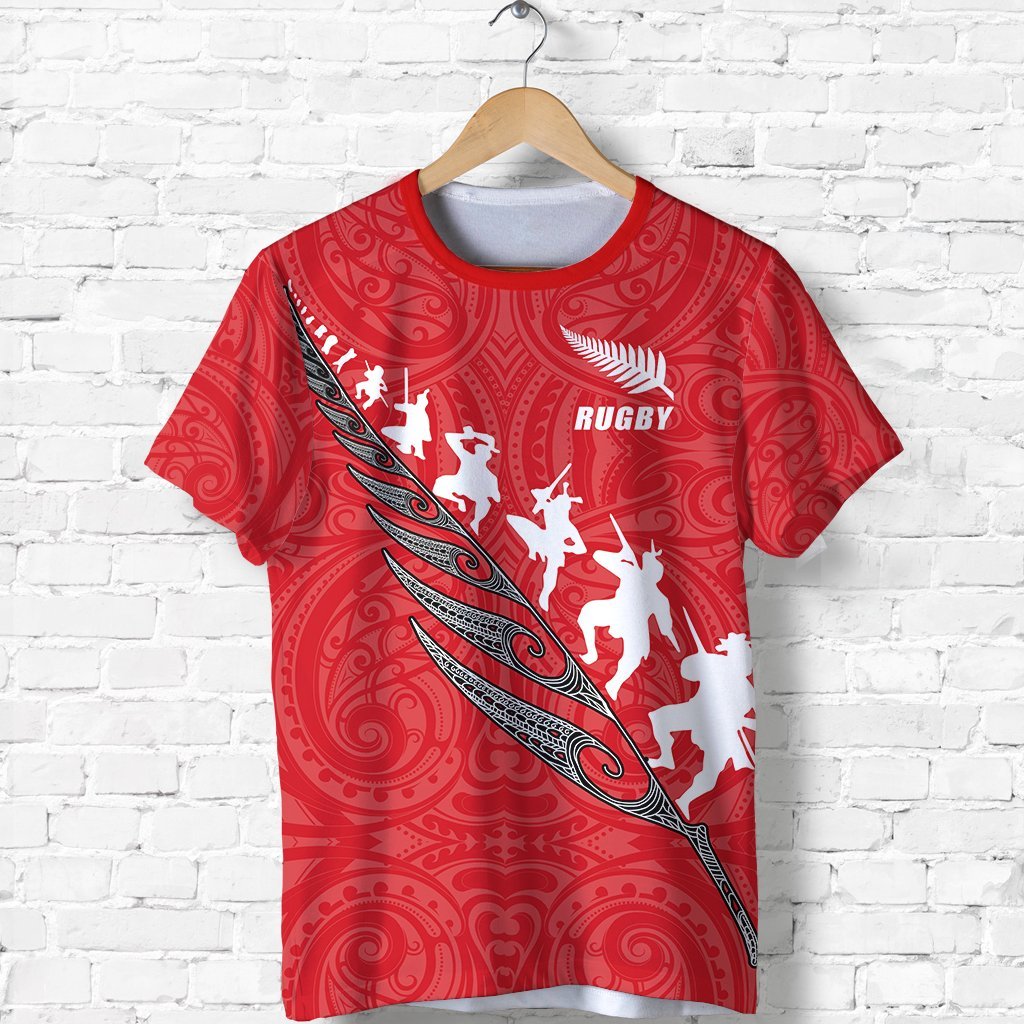 New Zealand Rugby Shirt, Haka Fern Rugby T shirt - Vibe Hoodie Shop