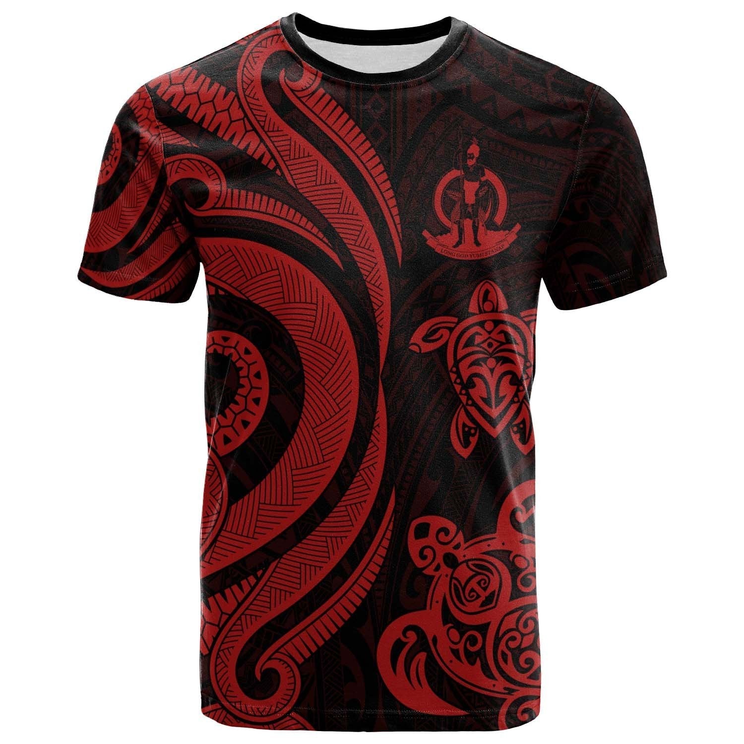 Vanuatu T shirt - Red Tentacle Turtle - Vibe Hoodie Shop