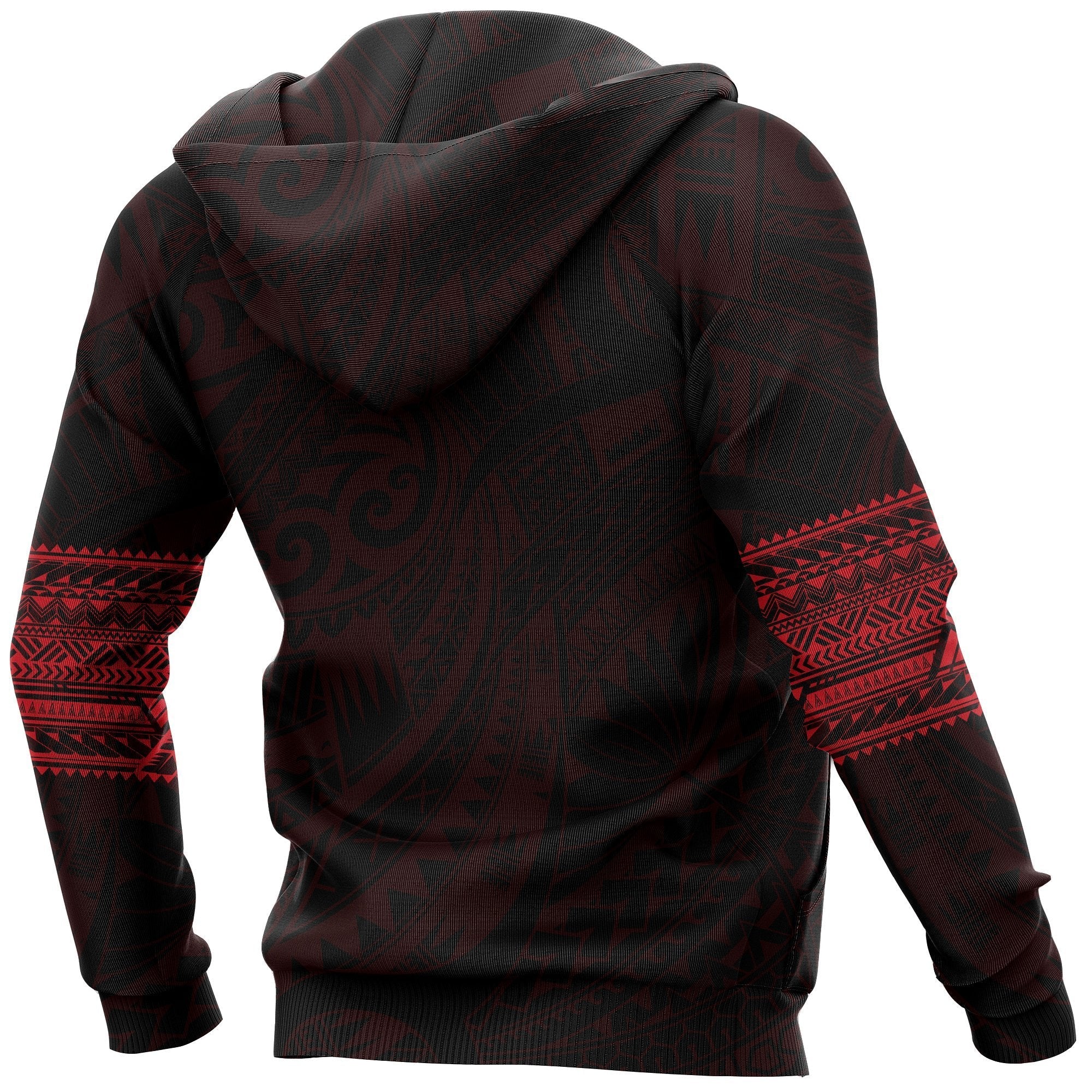 Maori Tattoo Hoodie, New Zealand Aotearoa Tattoo All Over Print Hoodie - Vibe Hoodie Shop