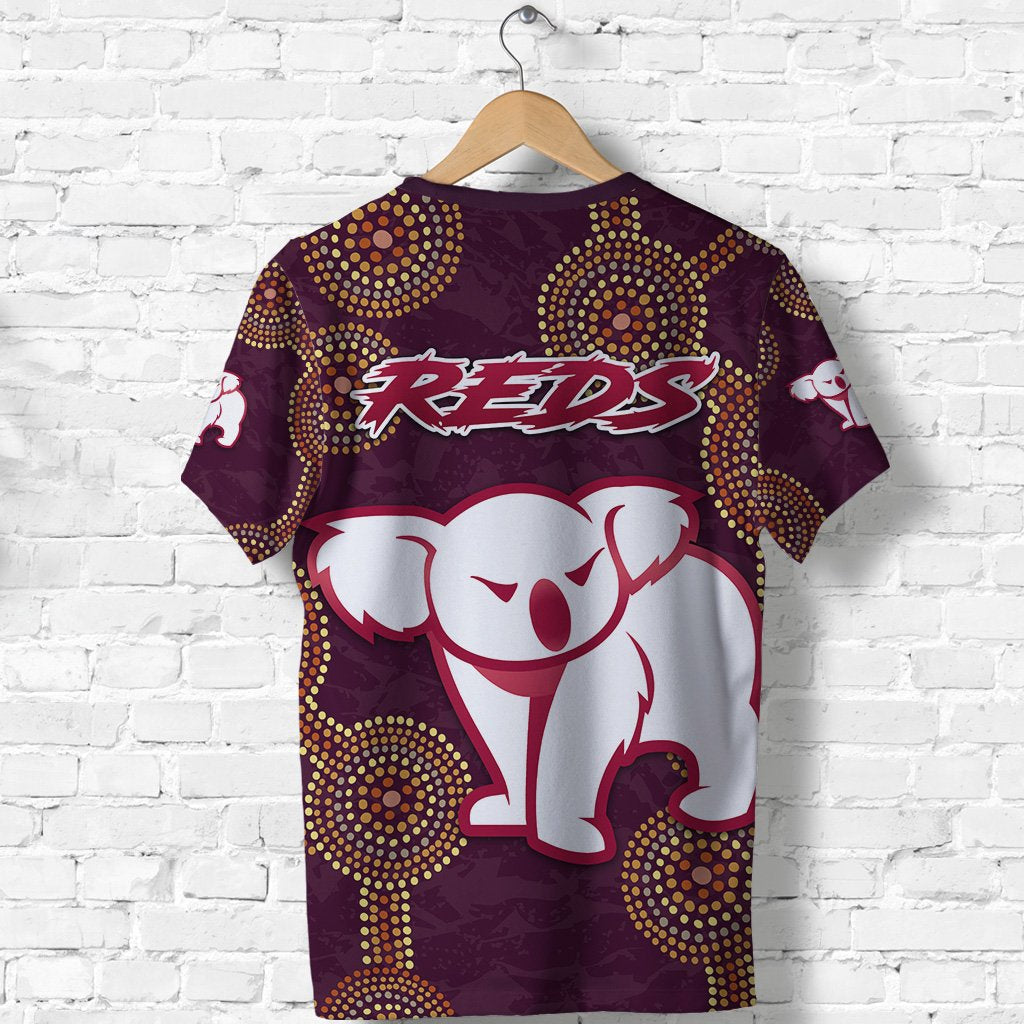 Queensland T shirt Indigenous Reds - Vibe Hoodie Shop