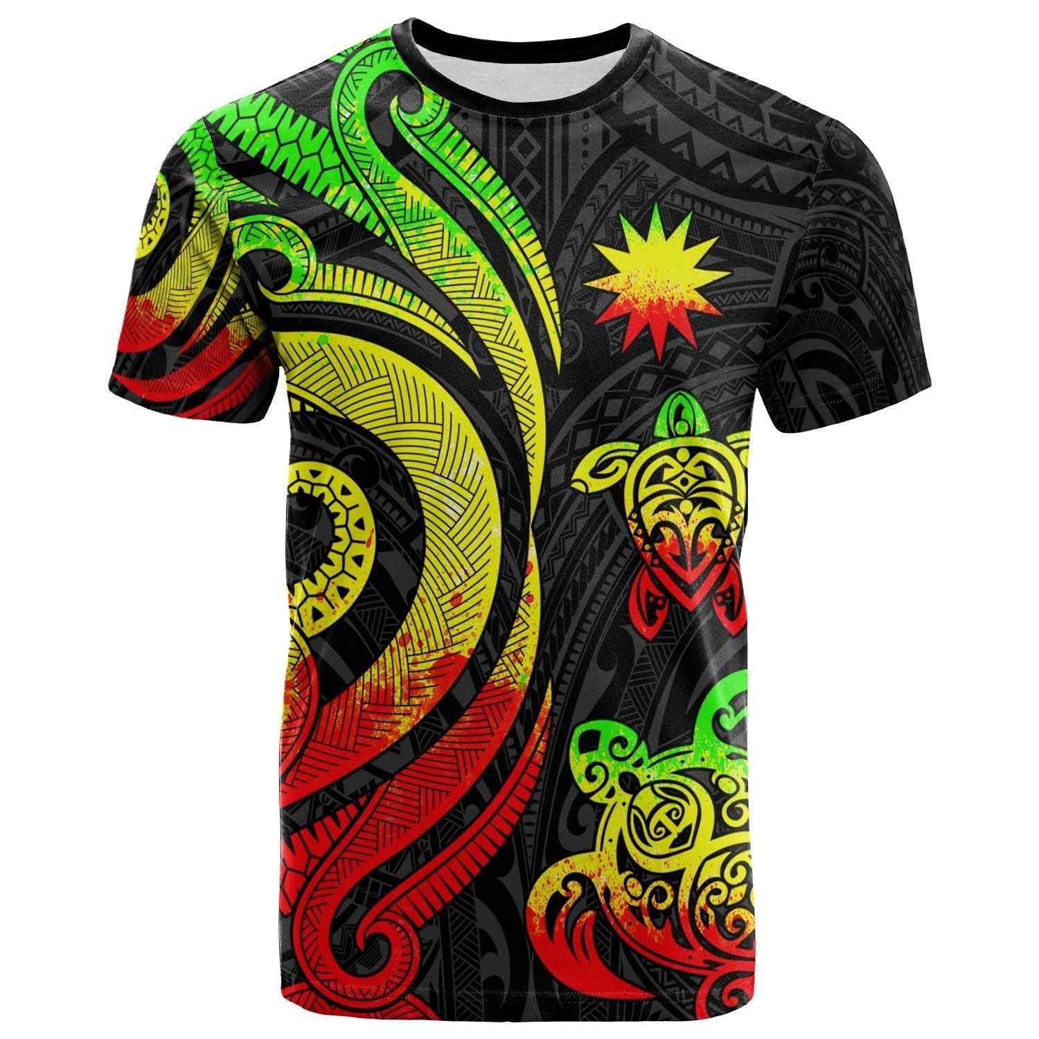 Nauru T shirt - Reggae Tentacle Turtle - Vibe Hoodie Shop