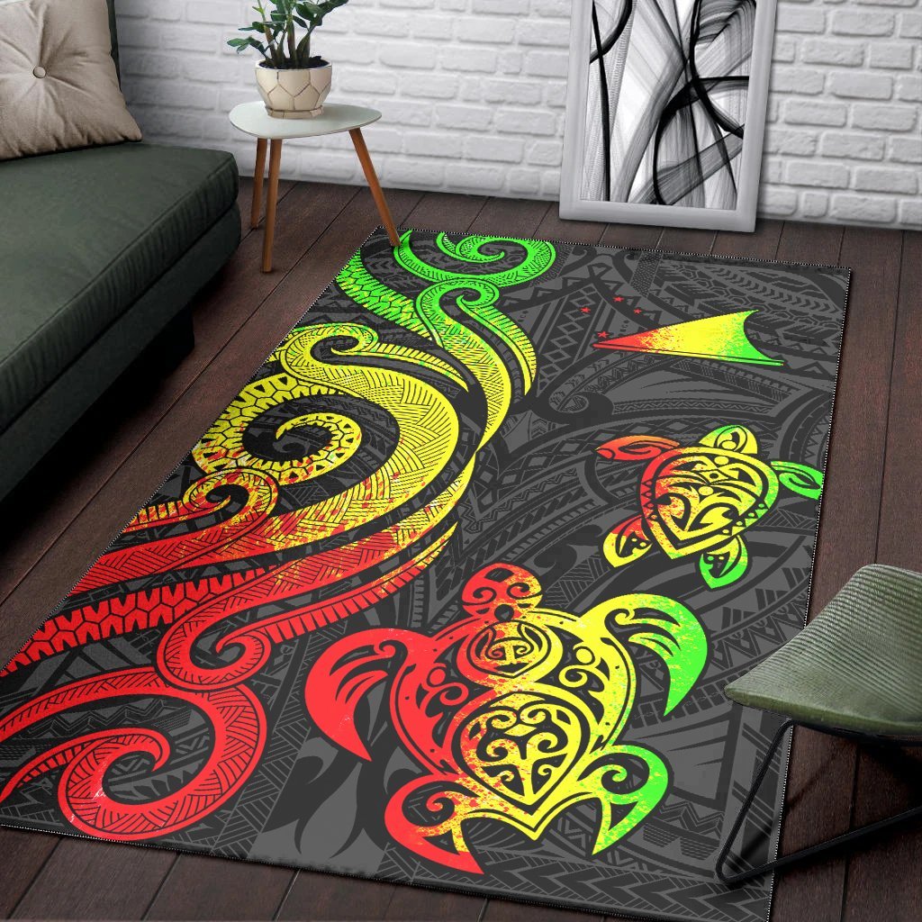 Tokelau Area Rug - Regaae Tentacle Turtle - Vibe Hoodie Shop