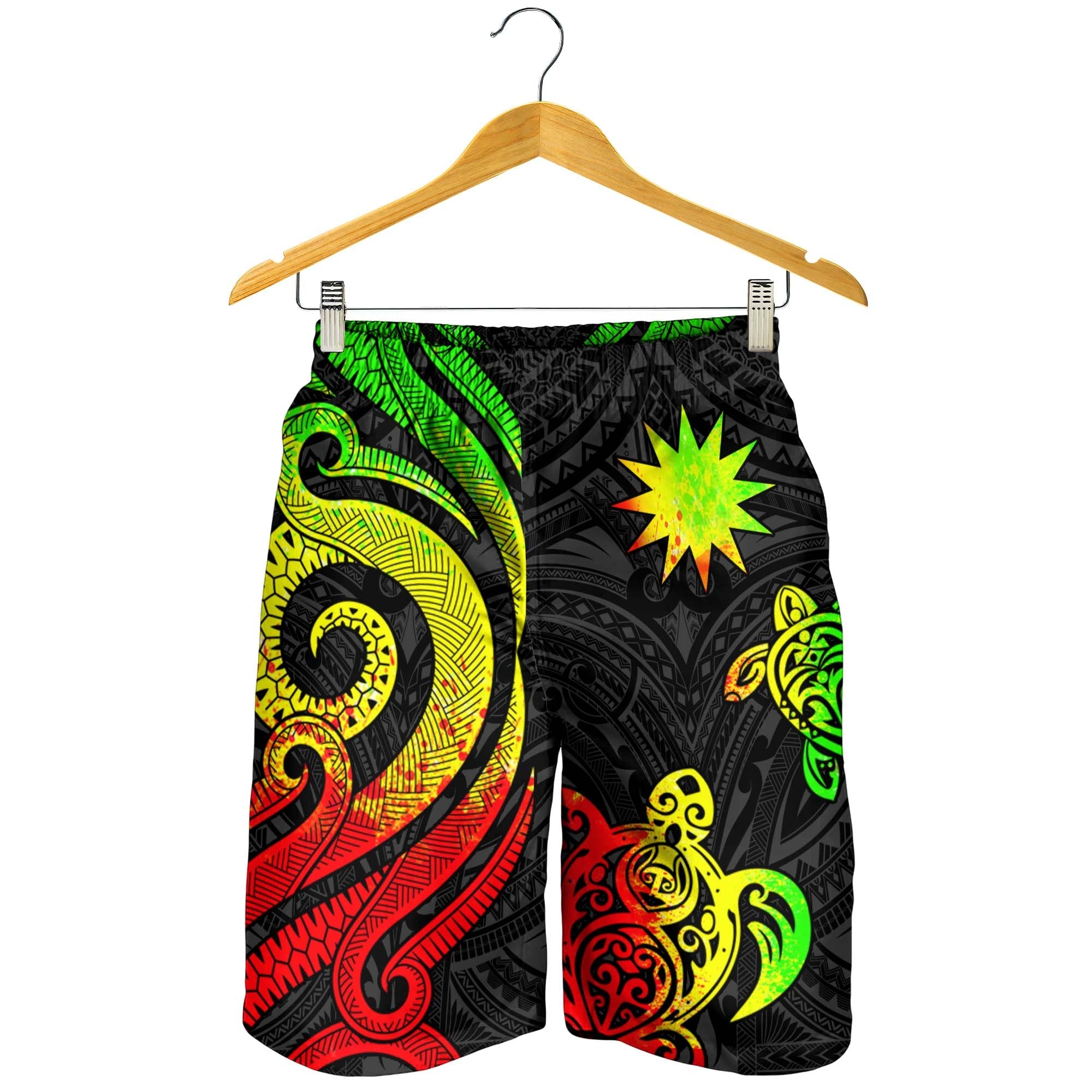 Nauru Men's Short - Reggae Tentacle Turtle - Vibe Hoodie Shop