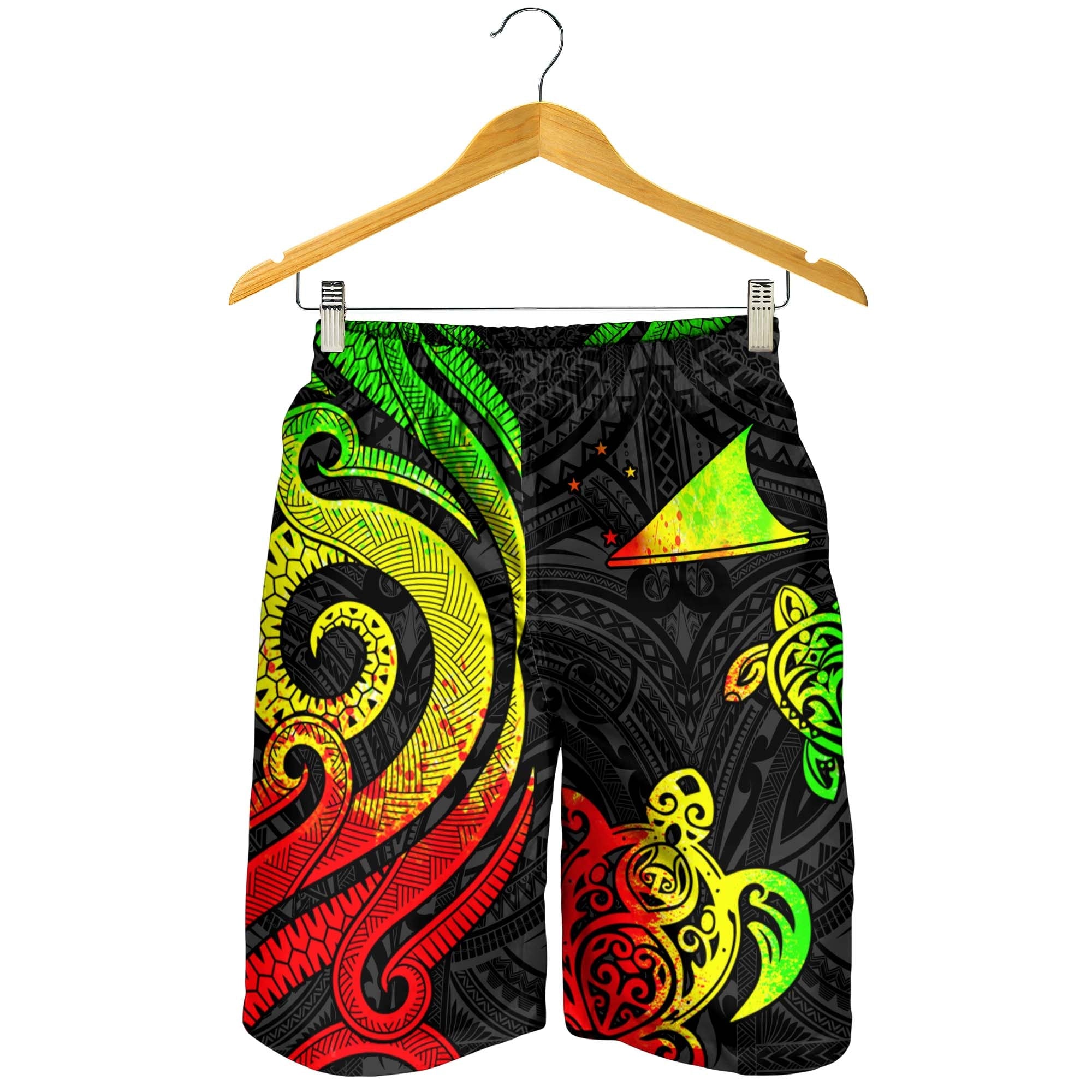 Tokelau Men's Short - Reggae Tentacle Turtle - Vibe Hoodie Shop