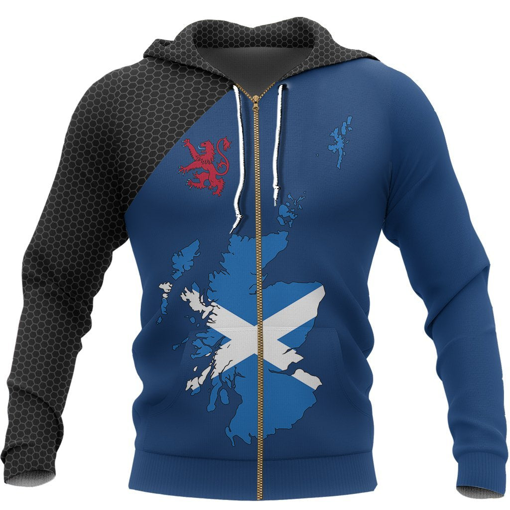 Scotland Map Special Zipper Hoodie - Vibe Hoodie Shop