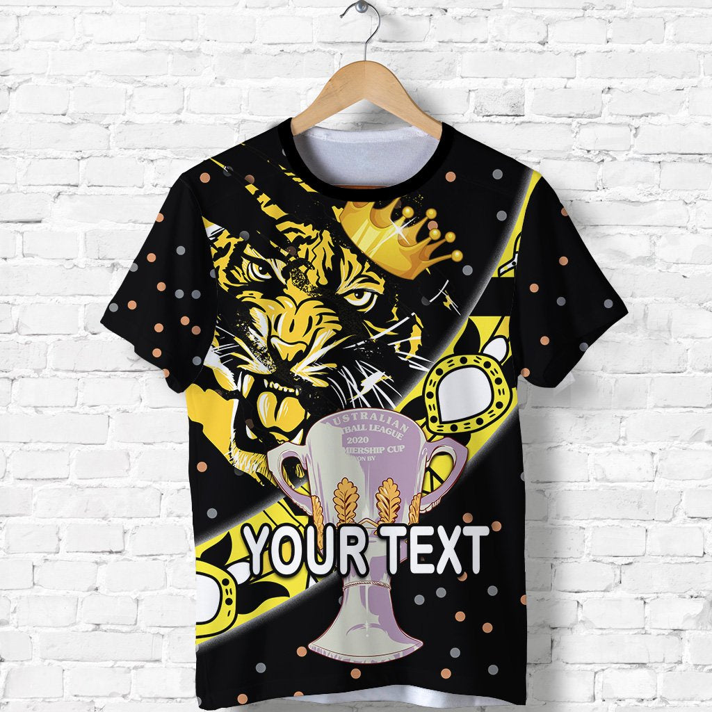 (Custom Personalised) Richmond Premier T shirt Tigers Dotted - Vibe Hoodie Shop