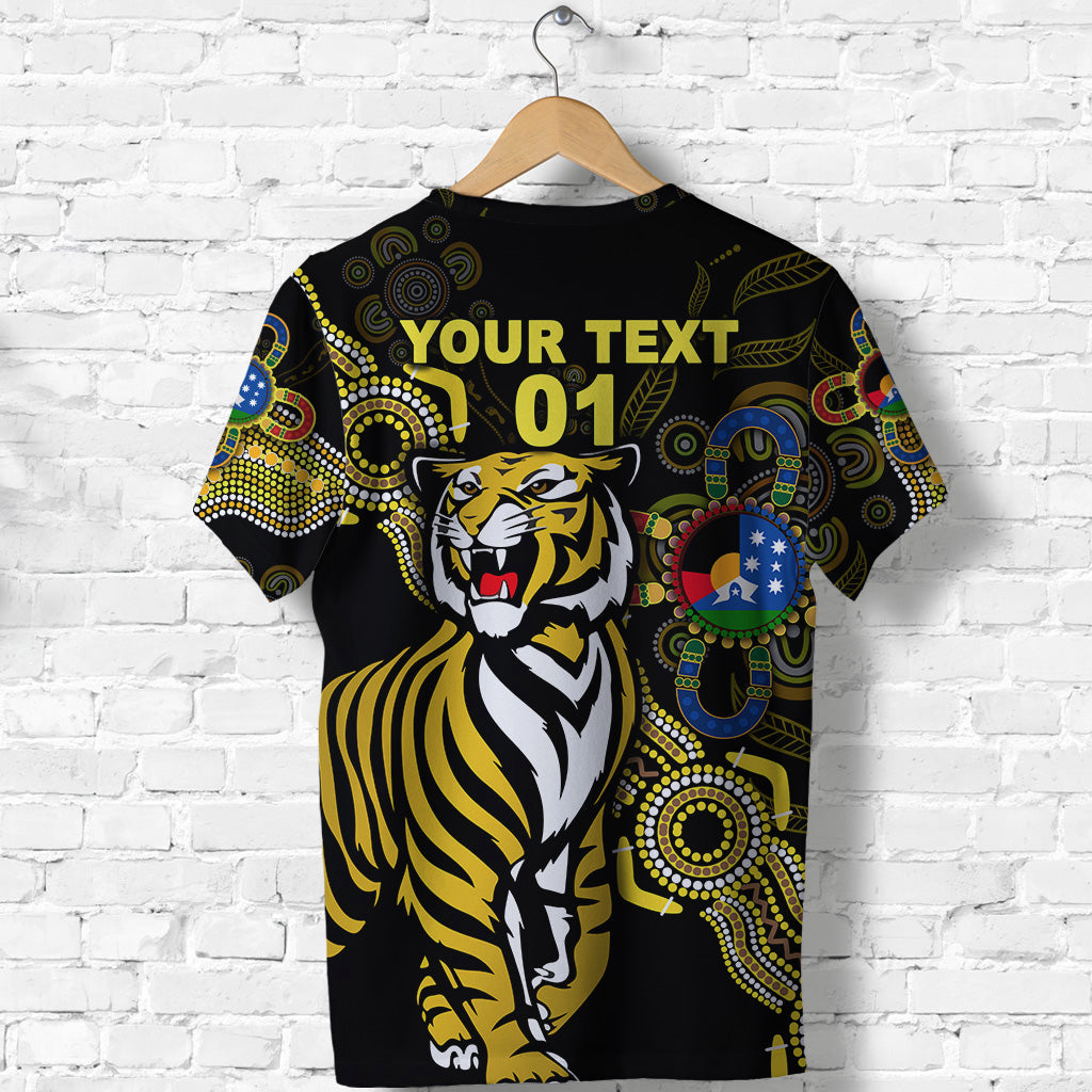 (Custom Personalised) Richmond Tigers T shirt NAIDOC Heal Country! Heal Our Nation - Indigenous Vibes, Custom Text And Number - Vibe Hoodie Shop