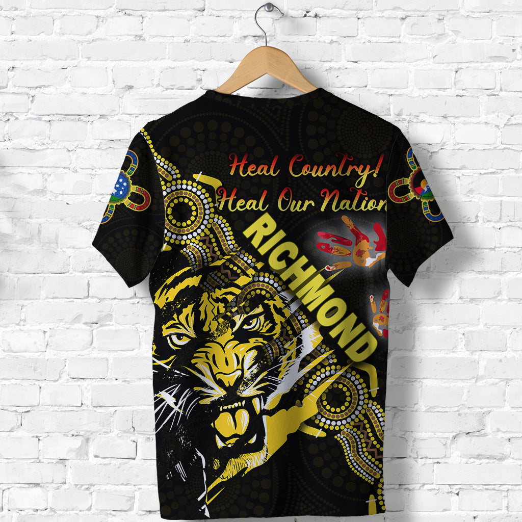 (Custom Personalised) Richmond Tigers T shirt NAIDOC Heal Country! Heal Our Nation - Powerful - Vibe Hoodie Shop