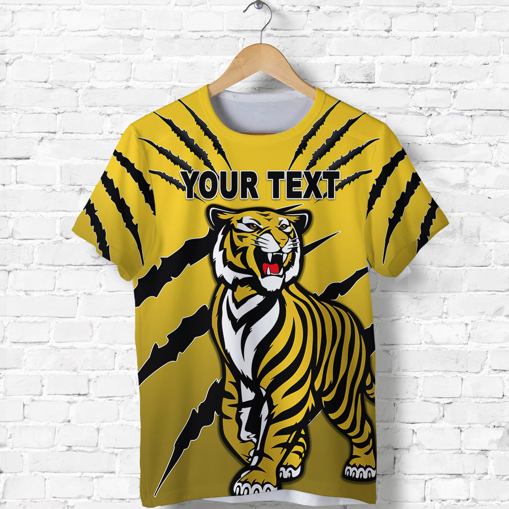 (Custom Personalised) Richmond Tigers T shirt Original Version - Yellow - Vibe Hoodie Shop