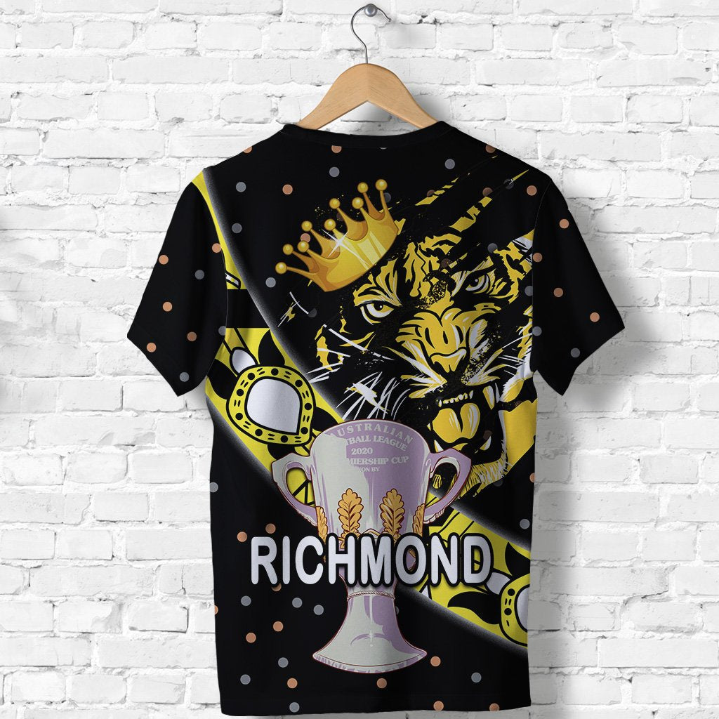 (Custom Personalised) Richmond Premier T shirt Tigers Dotted - Vibe Hoodie Shop