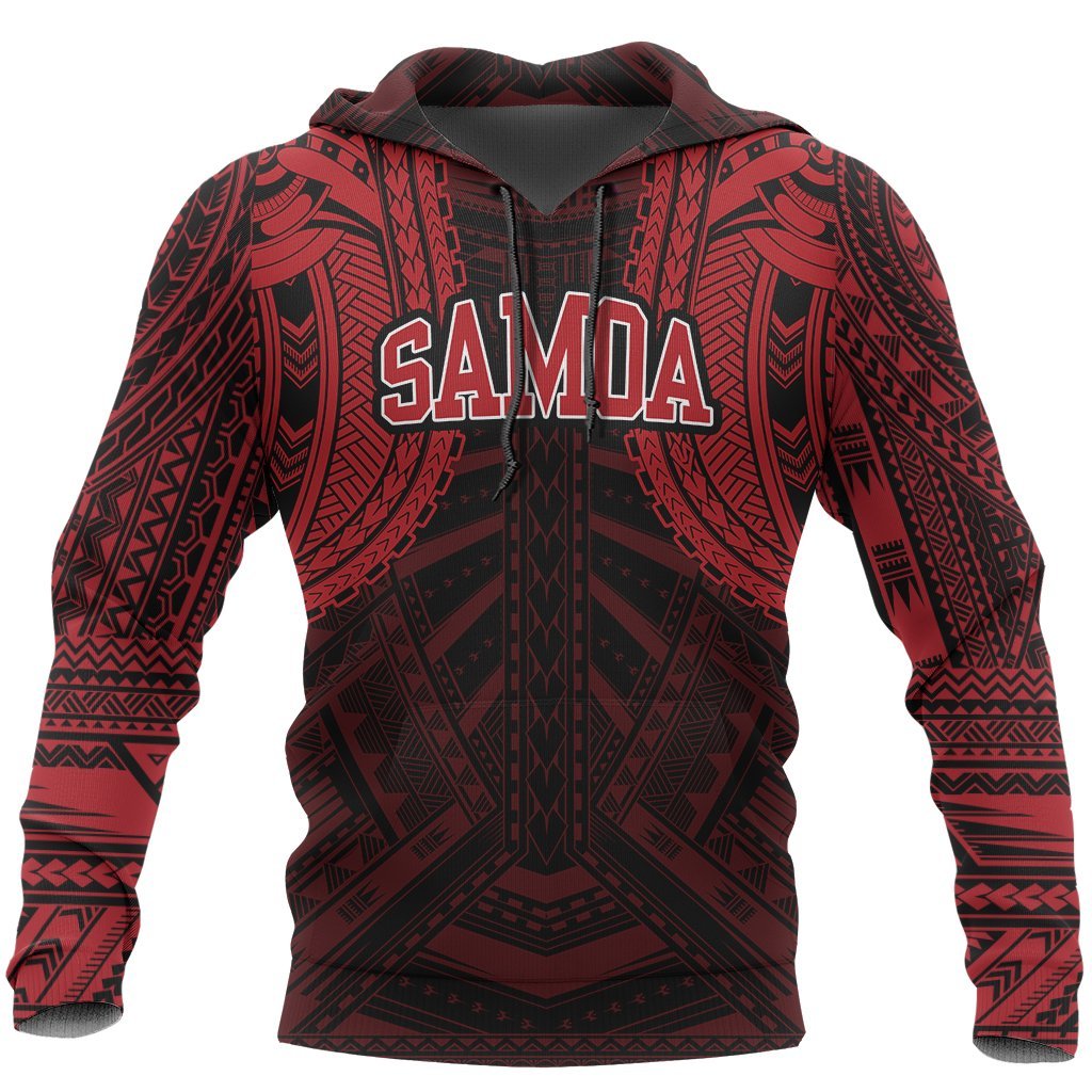 American Samoa Spirit Hoodie (Red) - Vibe Hoodie Shop