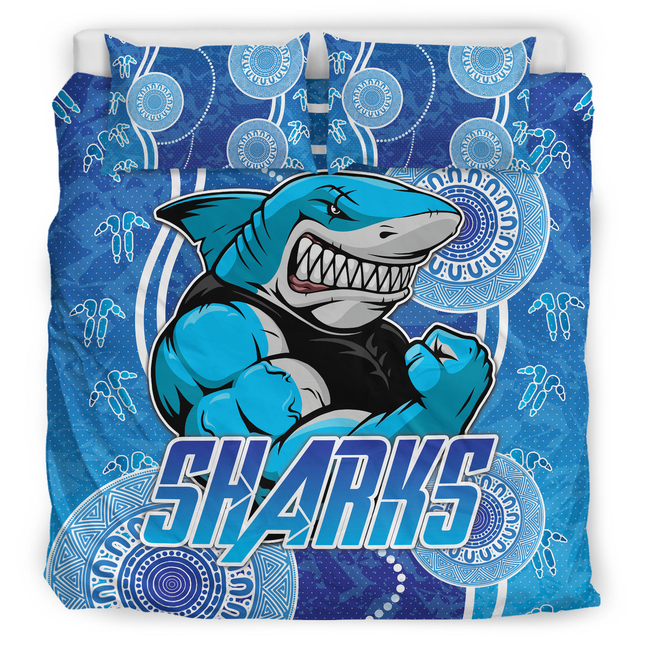 Sharks Rugby Bedding Set - Custom Sutherland Sharks Bedding Set RLT13 - Vibe Hoodie Shop