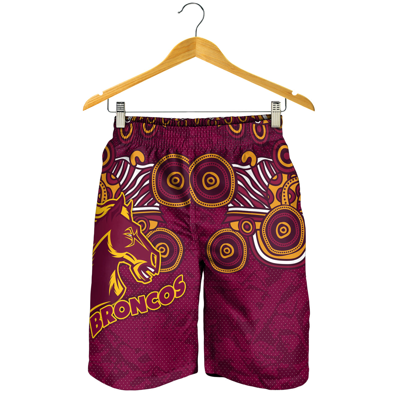 Broncos Rugby Men Shorts - Custom Super Indigenous Broncos Men Shorts RLT13 - Vibe Hoodie Shop