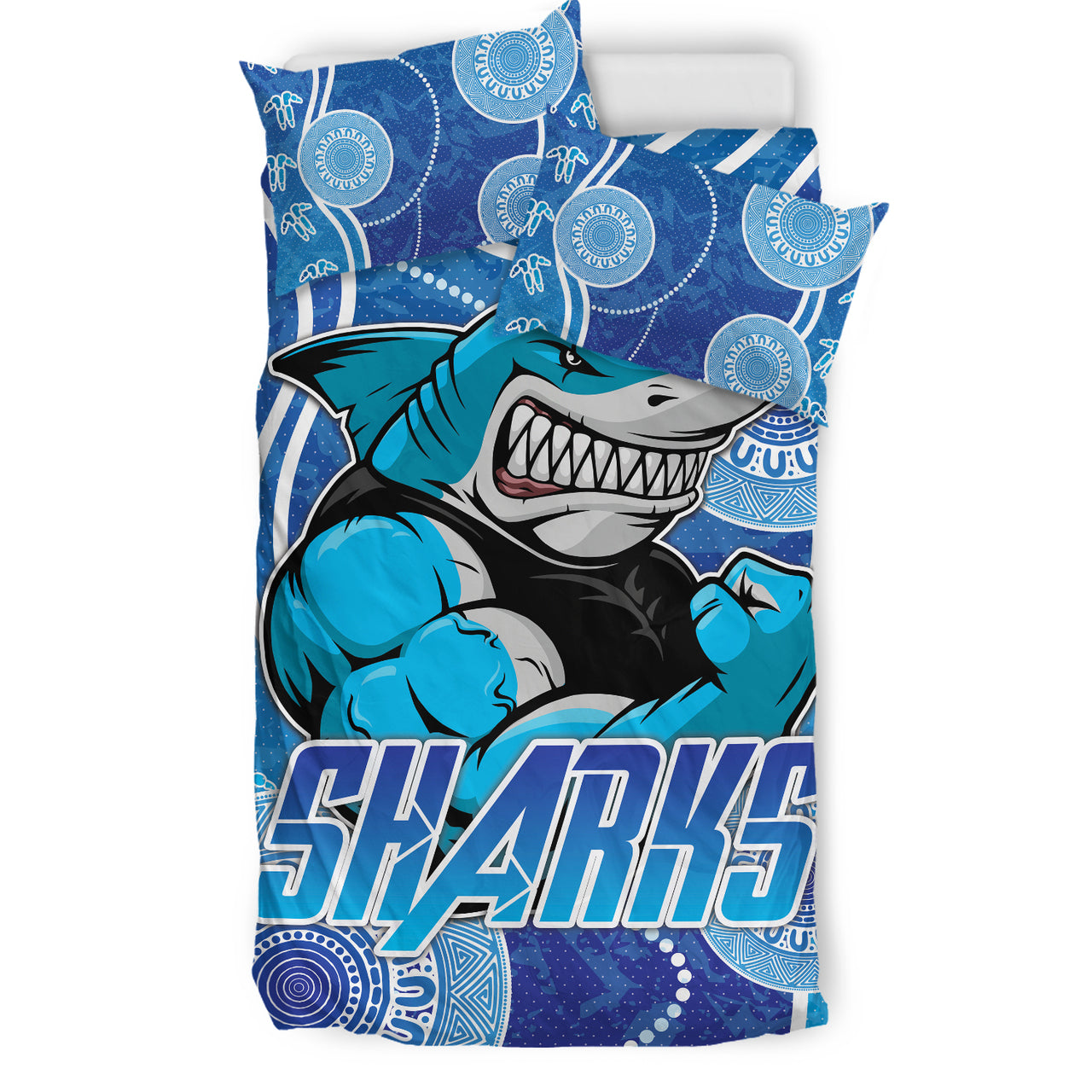 Sharks Rugby Bedding Set - Custom Sutherland Sharks Bedding Set RLT13 - Vibe Hoodie Shop