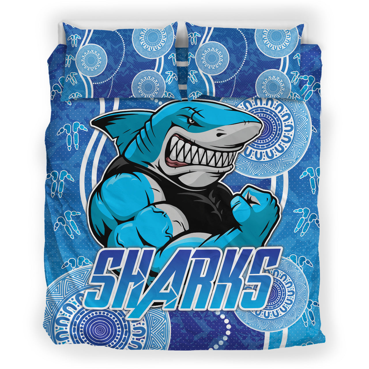 Sharks Rugby Bedding Set - Custom Sutherland Sharks Bedding Set RLT13 - Vibe Hoodie Shop