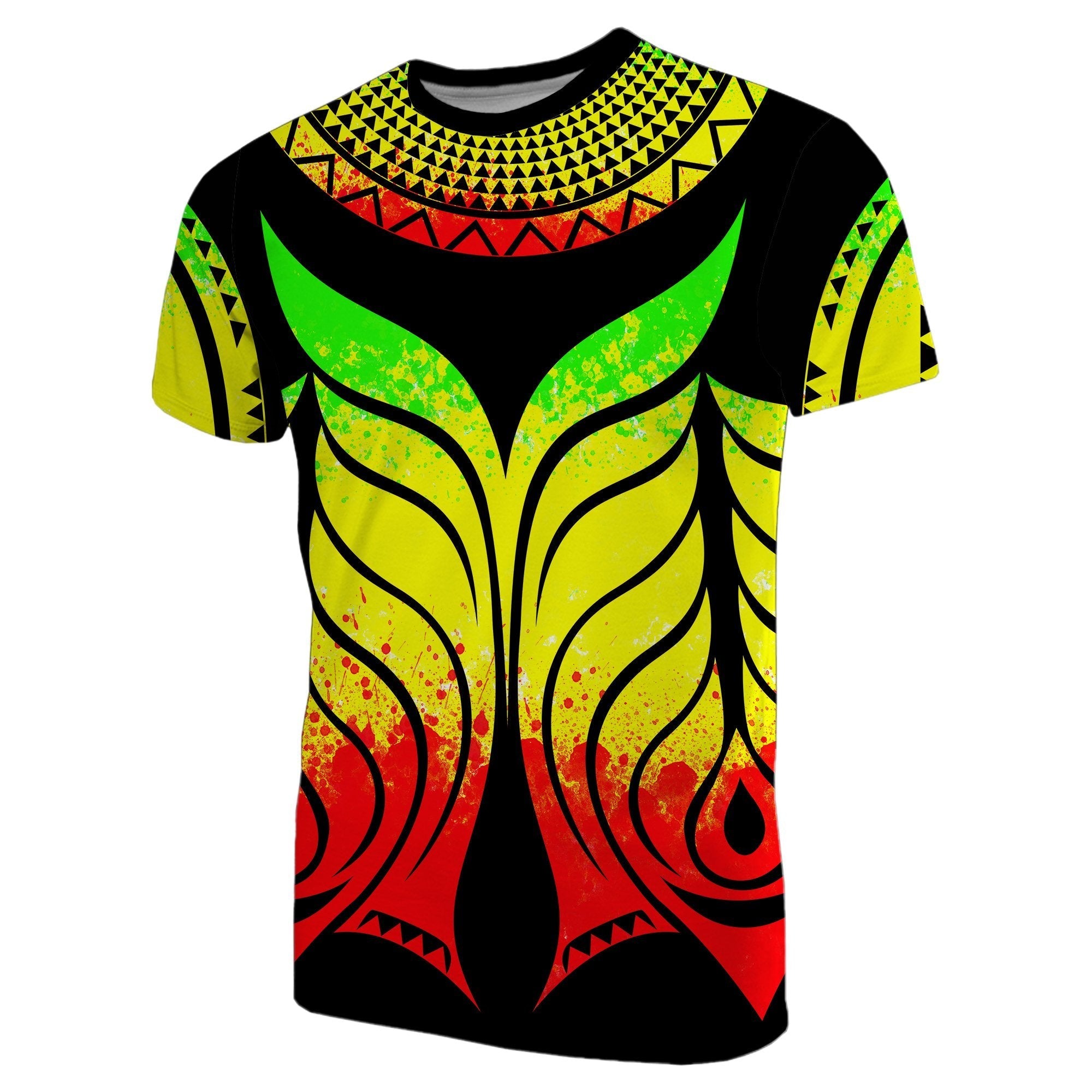 Yap Tribal Tattoo T shirt Reggage - Vibe Hoodie Shop