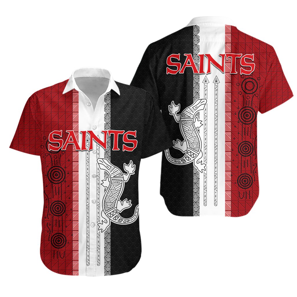 Saints Indigenous Hawaiian Shirt - Vibe Hoodie Shop