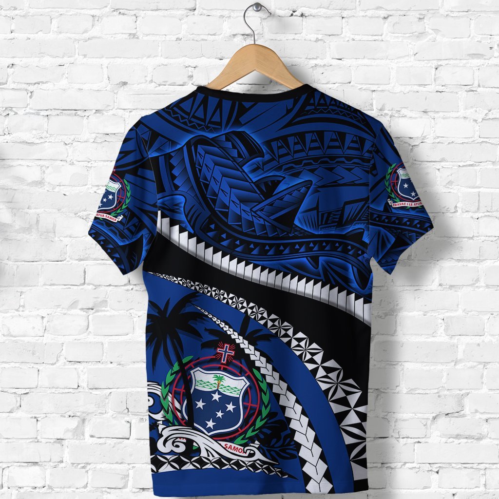 Samoa T shirt Polynesian Shark Tattoo - Vibe Hoodie Shop