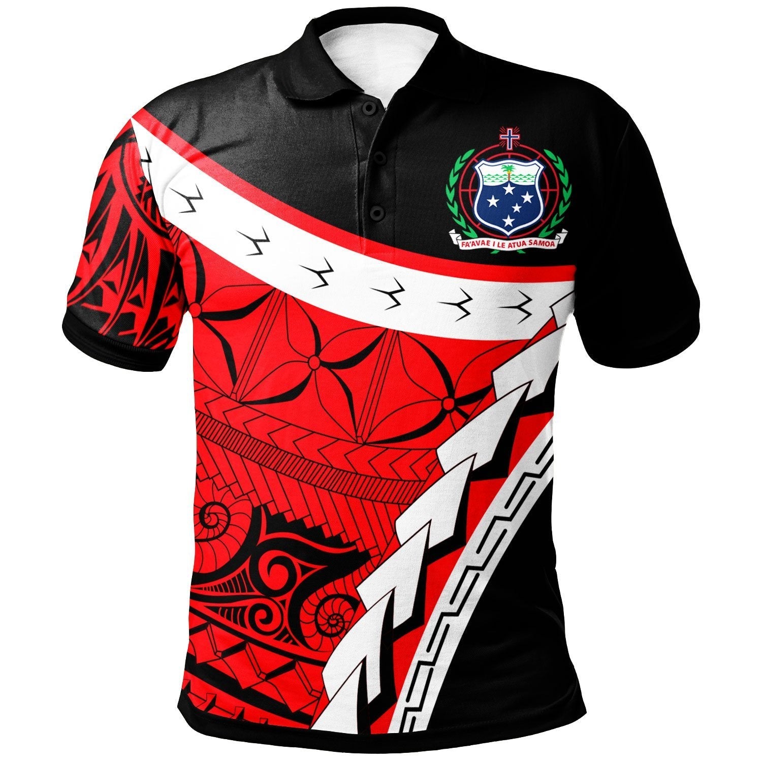 Samoa Custom Personalised Polo Shirt - Proud Of Samoa - Vibe Hoodie Shop