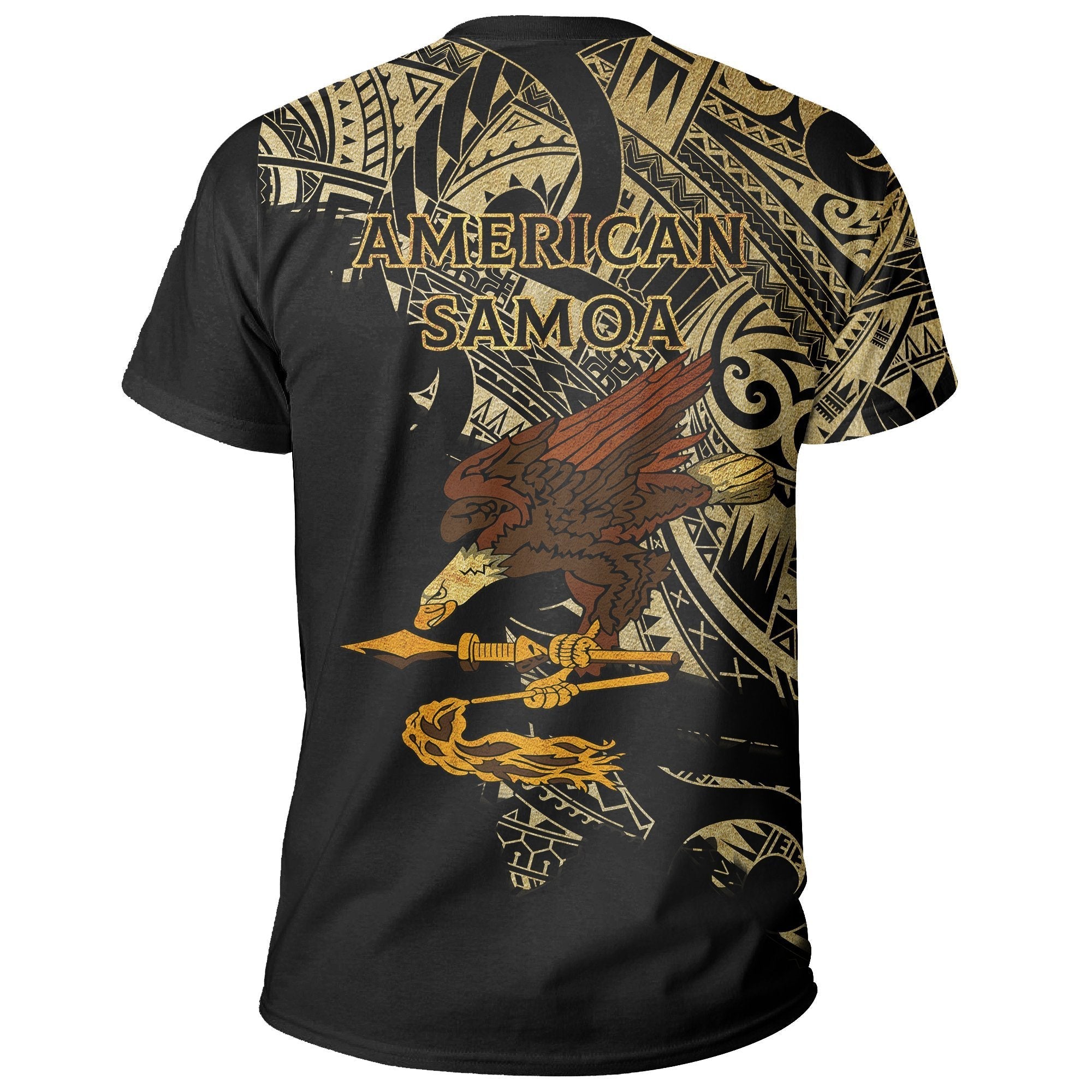 American Samoa Coat Of Arms Special T shirt Gold - Vibe Hoodie Shop