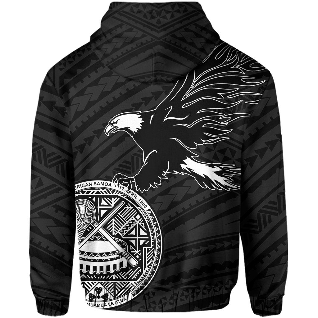 American Samoa Coat Of Arms Bald Eagle Polynesian Hoodie - Vibe Hoodie Shop