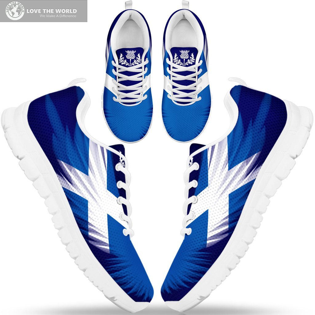 Scotland Flying Flag Wings  Sneakers - Vibe Hoodie Shop