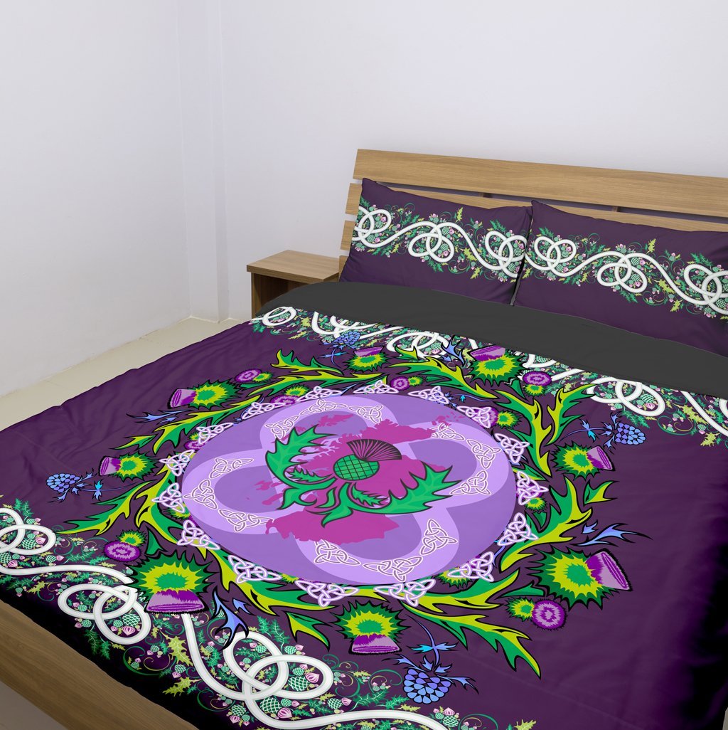 Scotland Thistle Celtic Bedding Set - Vibe Hoodie Shop