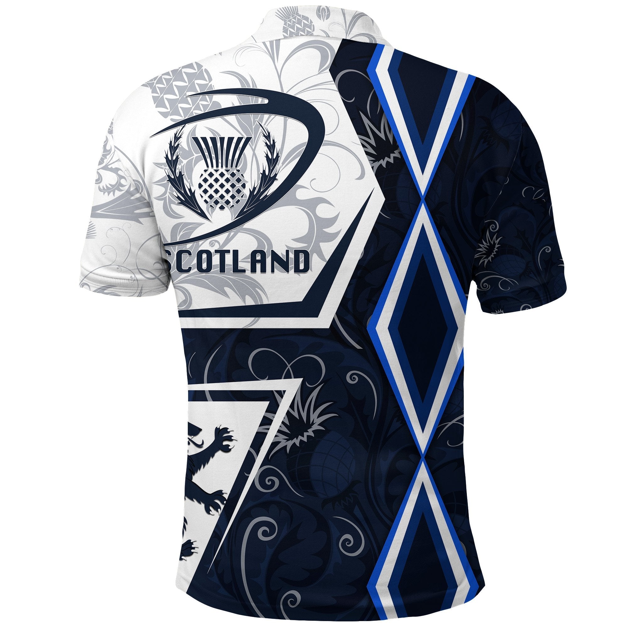 Scottish Rugby Polo Shirt Thistle Unique Vibes - Vibe Hoodie Shop