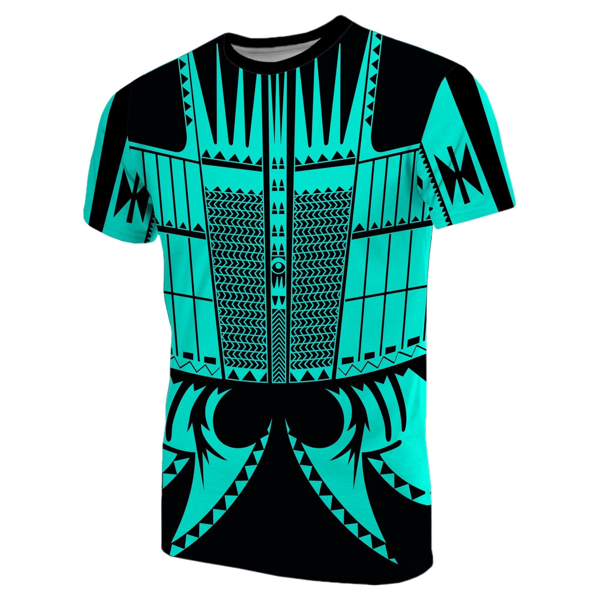 Warrior Yap Tattoo T shirt Turquoise - Vibe Hoodie Shop