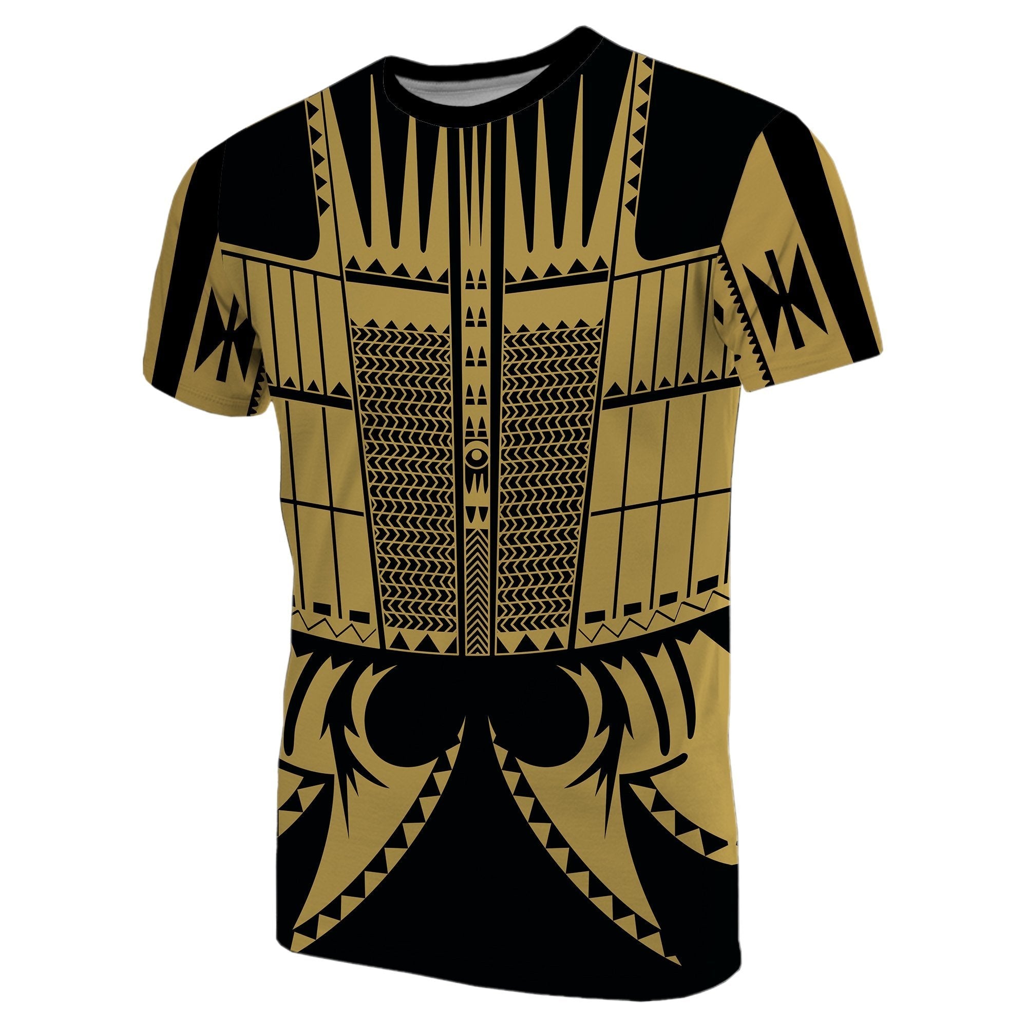 Warrior Yap Tattoo T shirt Gold - Vibe Hoodie Shop