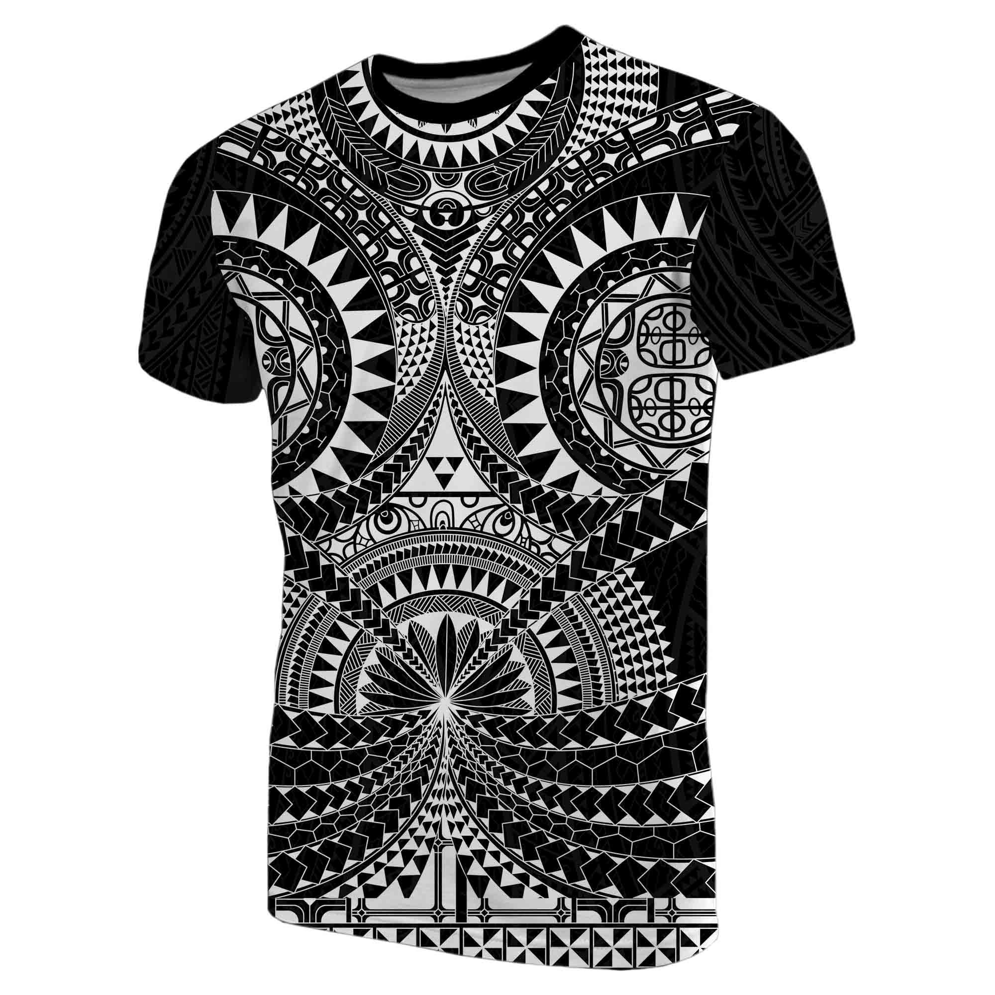 Polynesian Tattoo T shirt White - Vibe Hoodie Shop