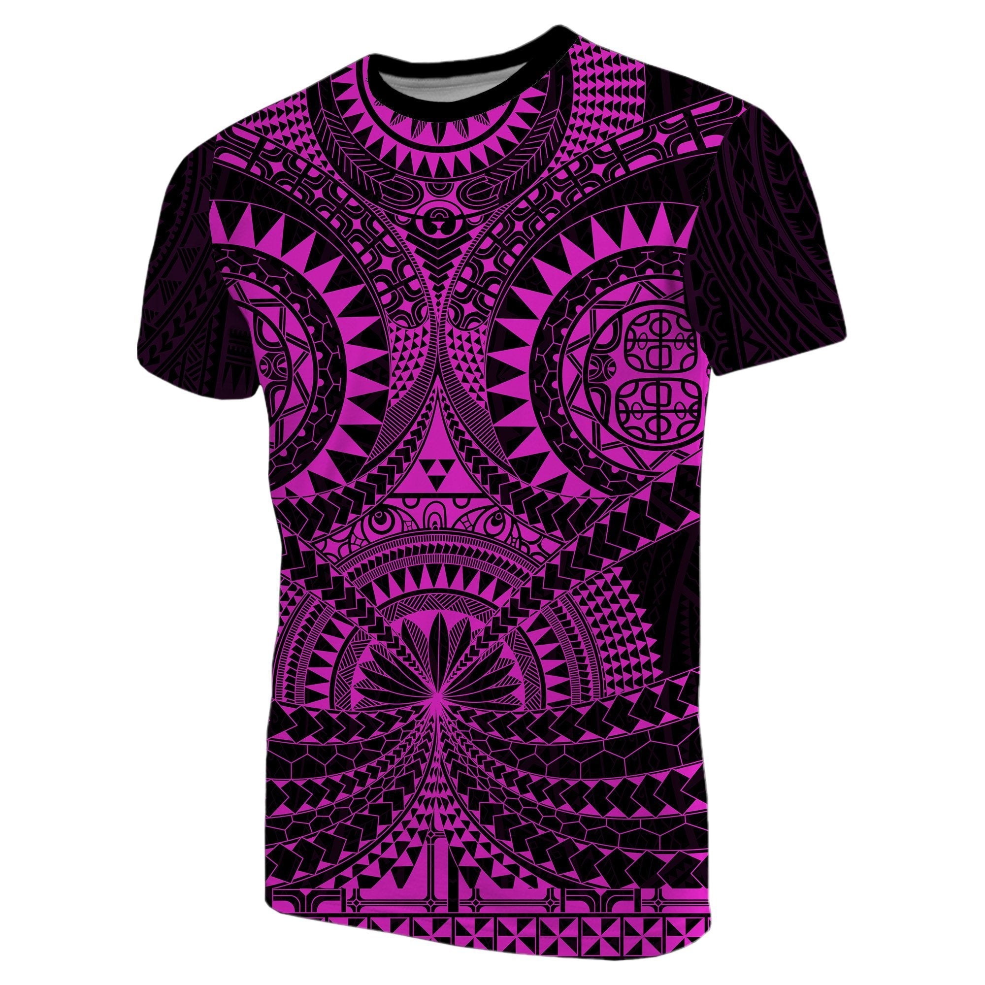 Polynesian Tattoo T shirt Purple - Vibe Hoodie Shop