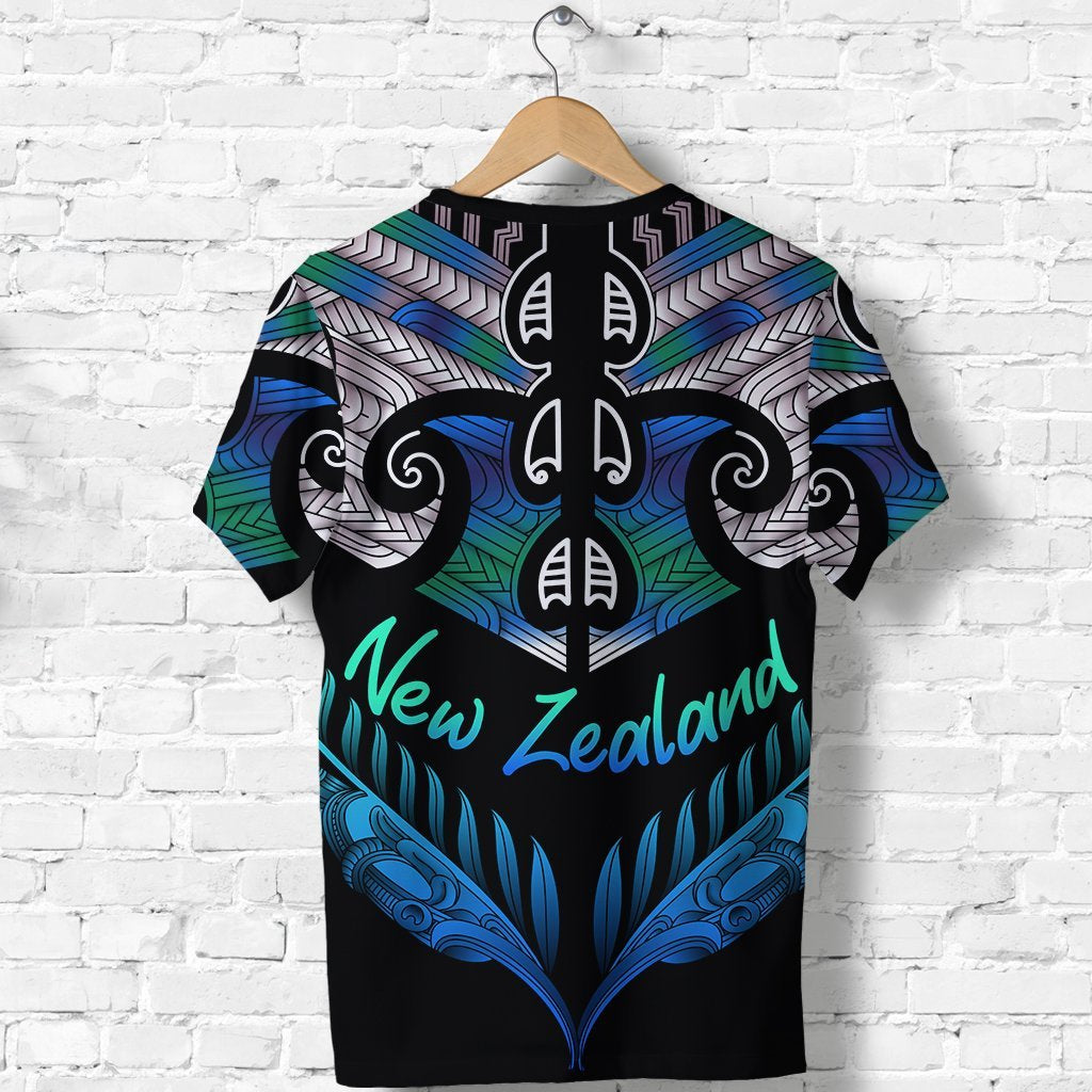 Aotearoa T shirt Silver Fern Tangaroa - Vibe Hoodie Shop