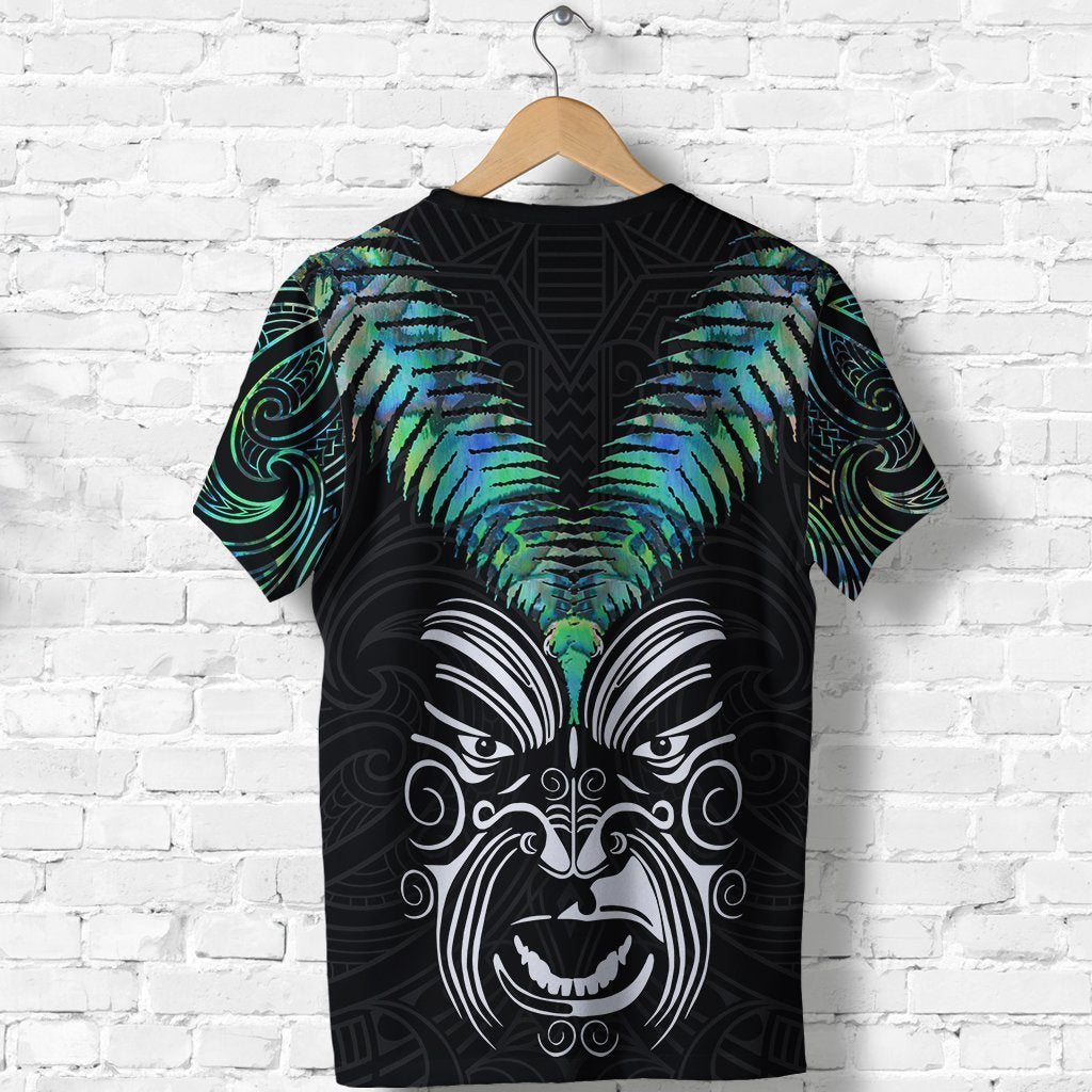 New Zealand Maori Moko T shirt Paua Shell - Vibe Hoodie Shop