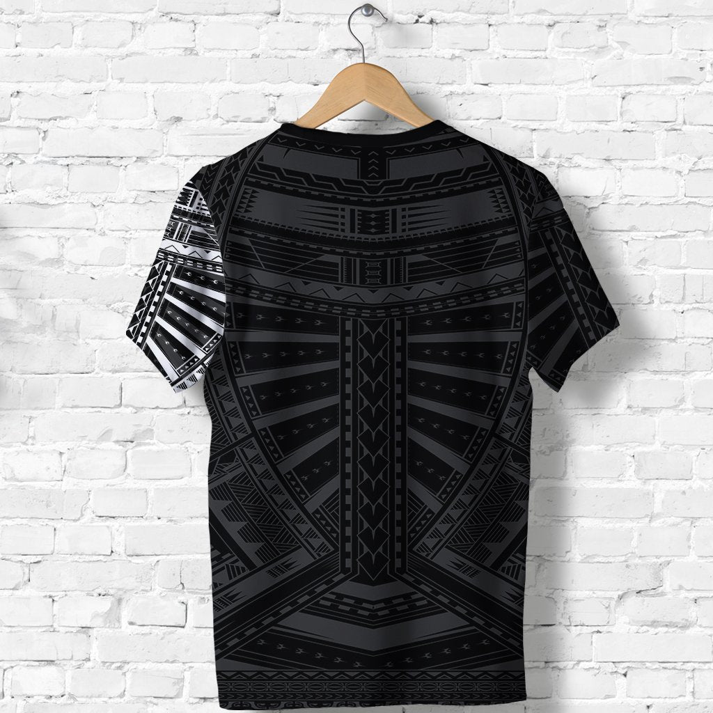 New Zealand Shirt, Maori Samoan Polynesian Tattoo T shirt - White - Vibe Hoodie Shop