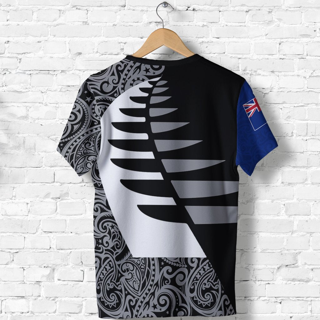 Aotearoa Silver Fern T shirt Sailing Style - Vibe Hoodie Shop