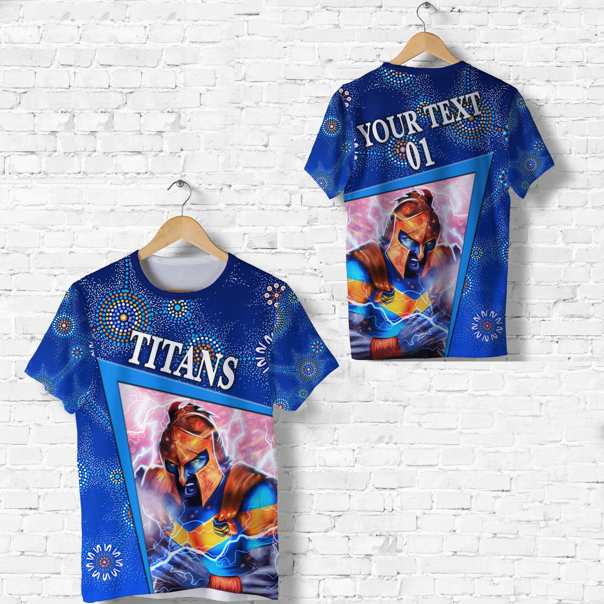 (Custom Personalised) Gold Coast Titans T shirt 2021 Indigenous Limited Edition, Custom Text And Number - Vibe Hoodie Shop