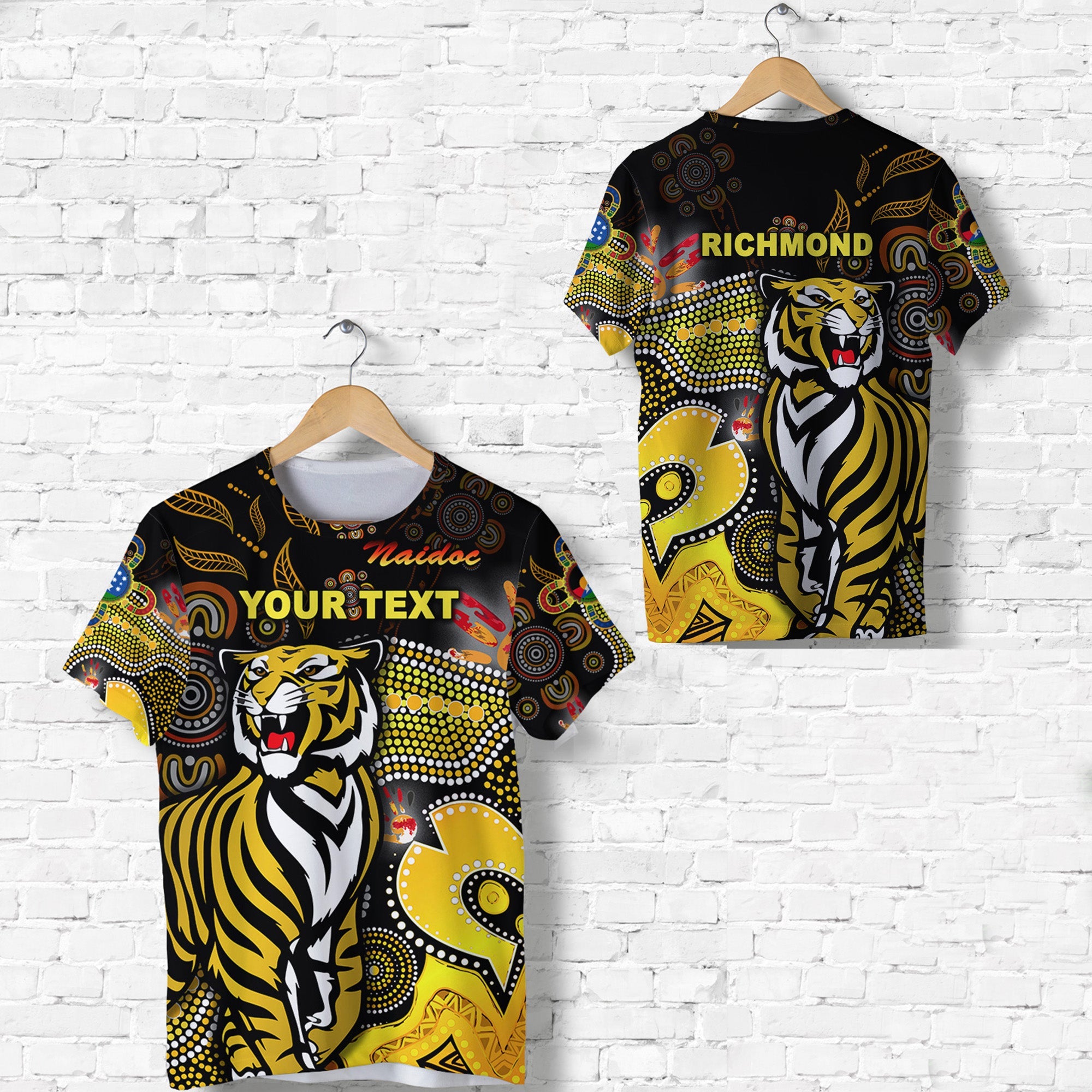 (Custom Personalised) Richmond Tigers T shirt NAIDOC Heal Country! Heal Our Nation - Original - Vibe Hoodie Shop