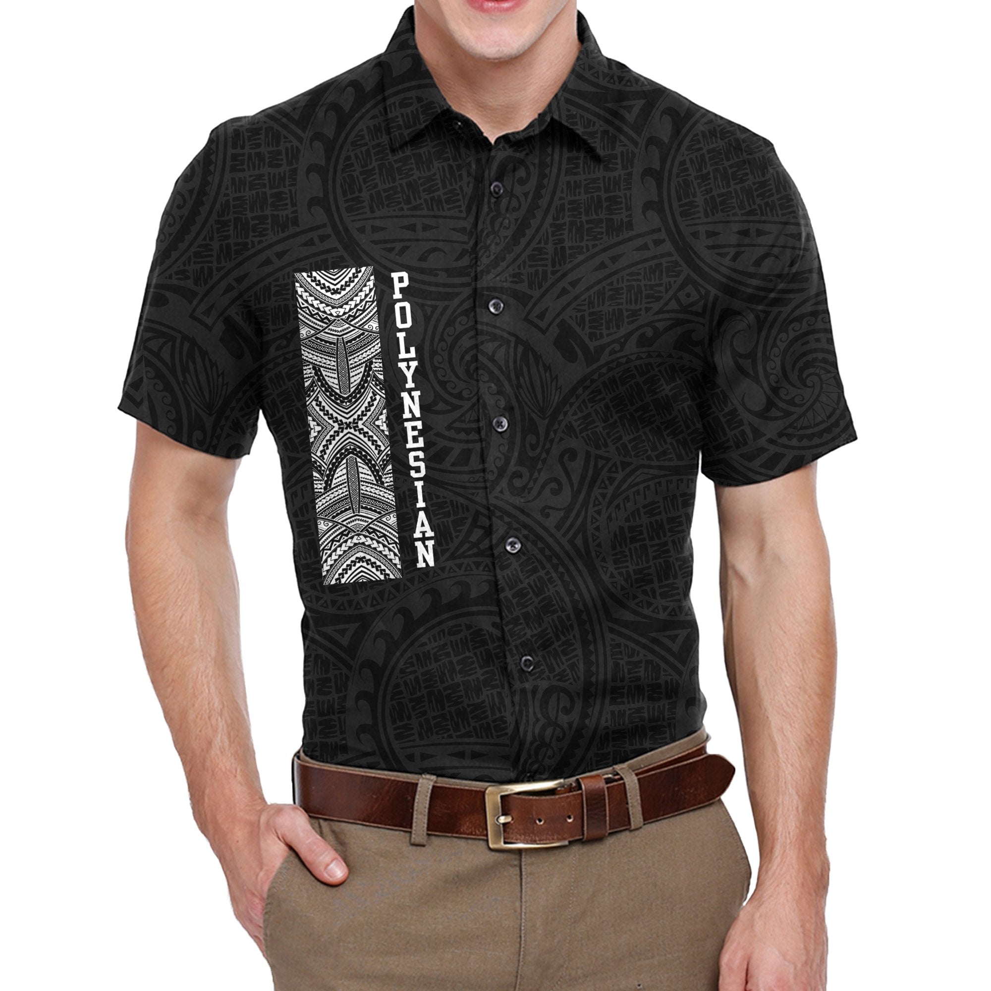 Polynesian Short Sleeve Shirt - Vibe Hoodie Shop