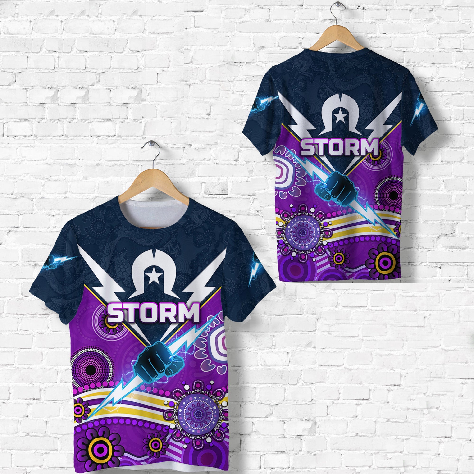 Melbourne Storm T shirt 2021 NAIDOC Indigenous - Vibe Hoodie Shop