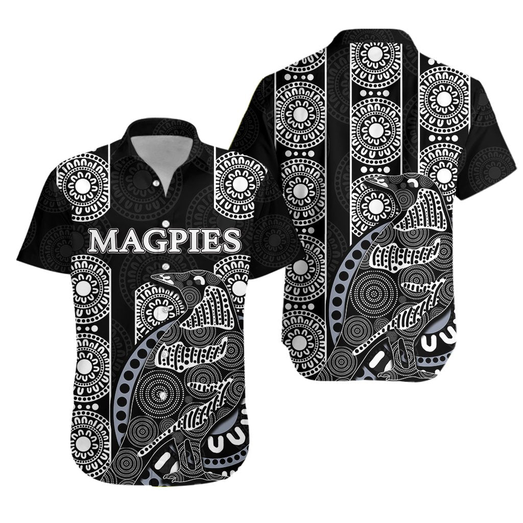 Magpies Hawaiian Shirt - Vibe Hoodie Shop