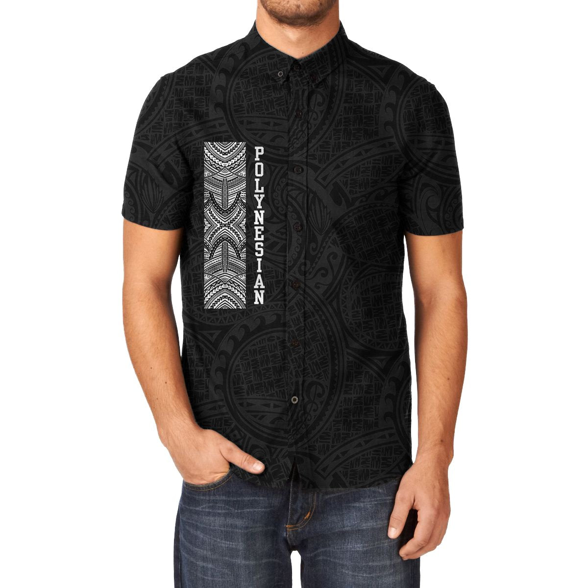 Polynesian Short Sleeve Shirt - Vibe Hoodie Shop