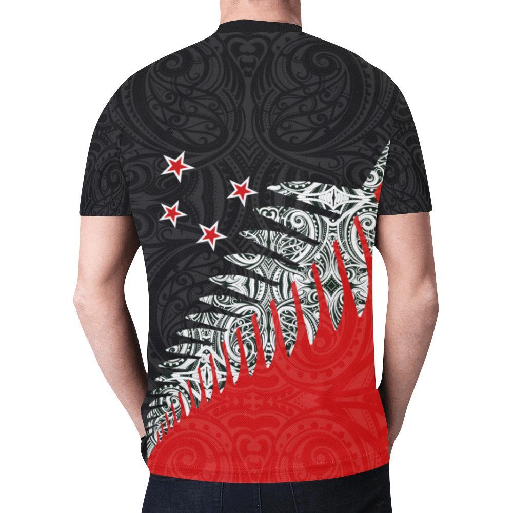 New Zealand Shirt, Maori Silver Fern T shirts - Vibe Hoodie Shop