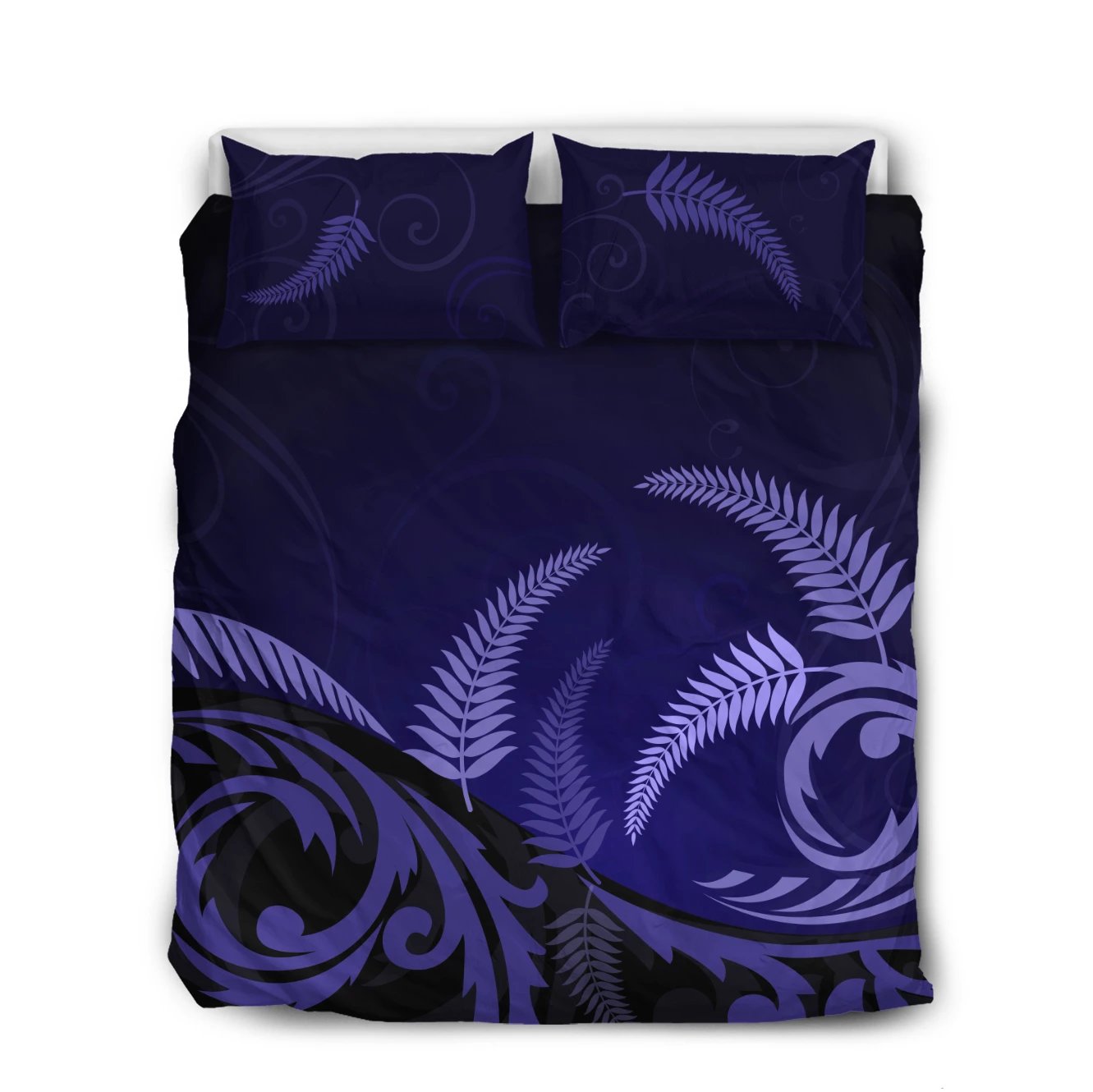 New Zealand Silver Fern Bedding Set - Navy - Vibe Hoodie Shop