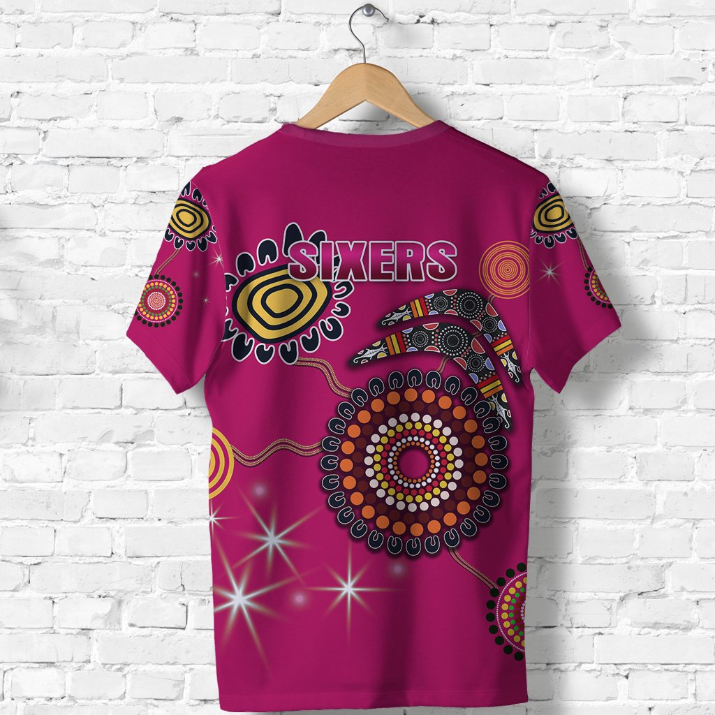 Sydney T shirt Sixers Indigenous - Magenta - Vibe Hoodie Shop