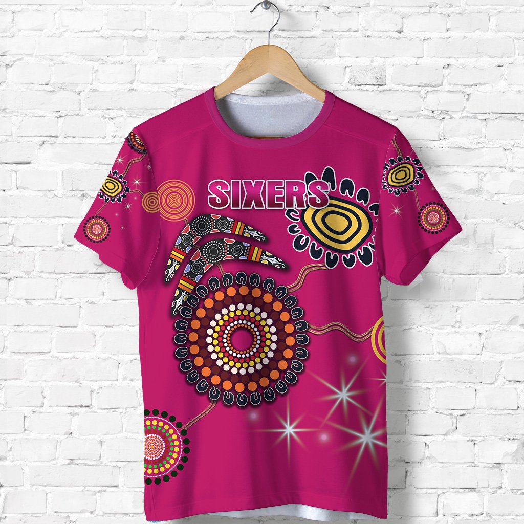 Sydney T shirt Sixers Indigenous - Magenta - Vibe Hoodie Shop