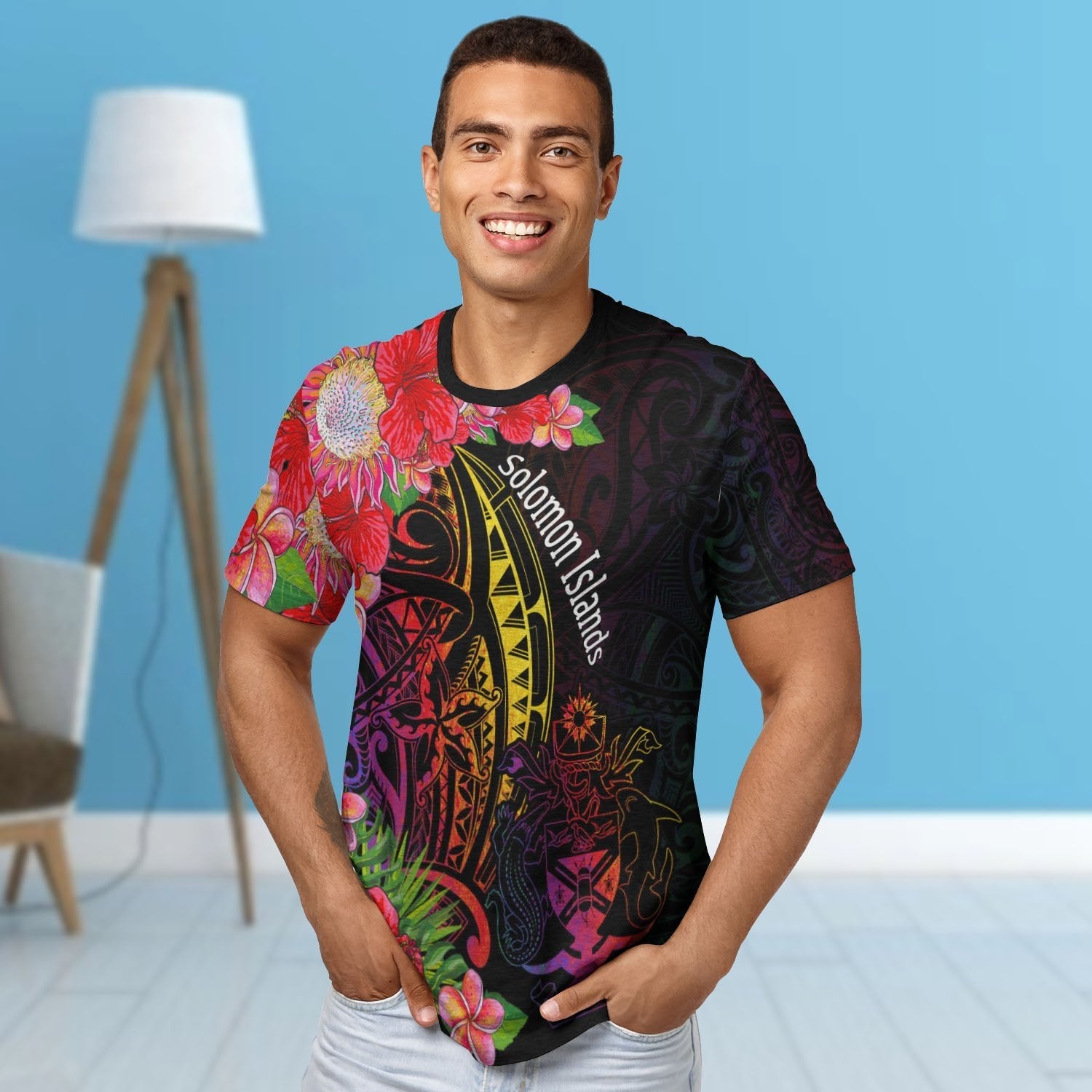 Solomon Islands T shirt - Tropical Hippie Style - Vibe Hoodie Shop