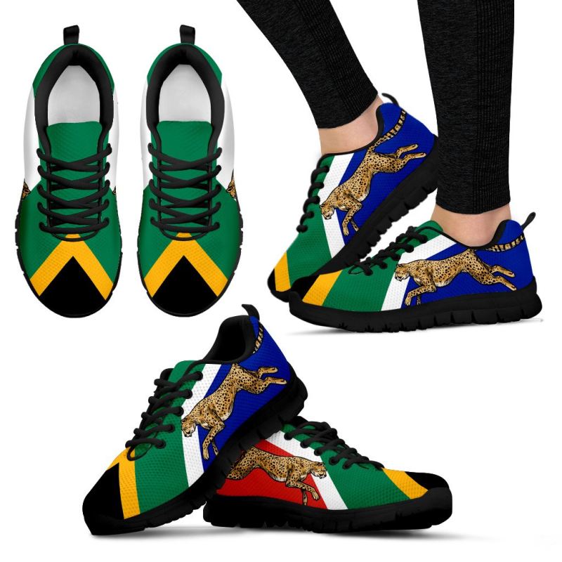 South Africa Cheetah Men's / Women's Sneakers (Shoes) - Vibe Hoodie Shop