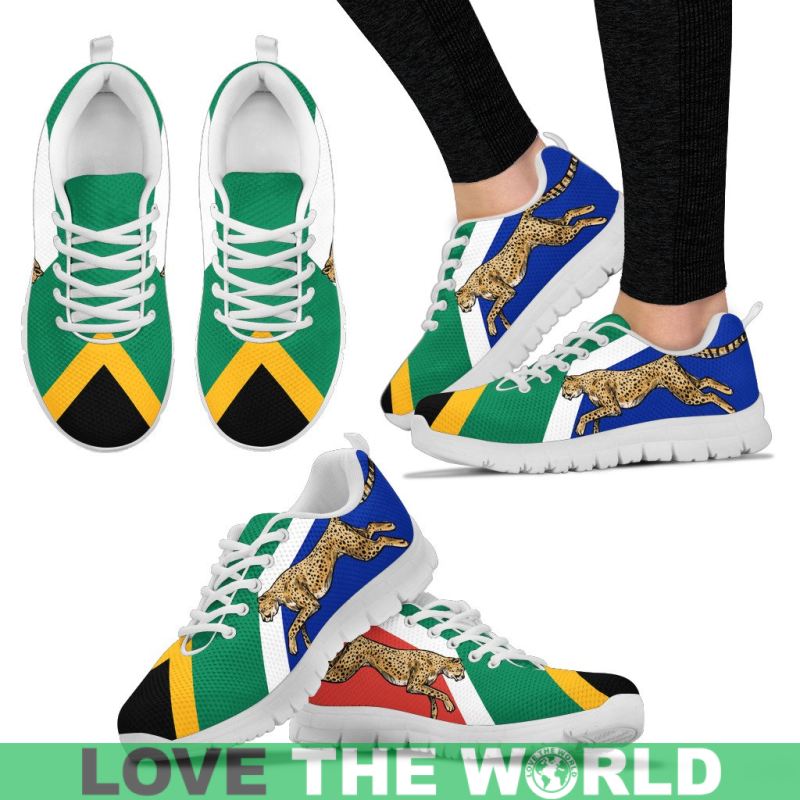 South Africa Cheetah Men's / Women's Sneakers (Shoes) - Vibe Hoodie Shop