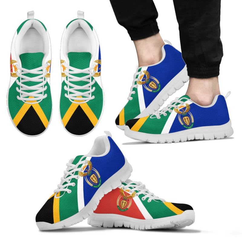 South Africa Coat Of Arms Sneakers - Vibe Hoodie Shop